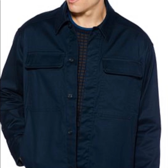 Perry Ellis Water/Stain/Wrinkle Resistant Performance Shirt Jacket - Big & Tall - Picture 2 of 8
